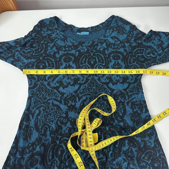 Tianello Sochi Tunic Womens Medium Velvet Pattern Long Sleeve Made in USA - Picture 7 of 9